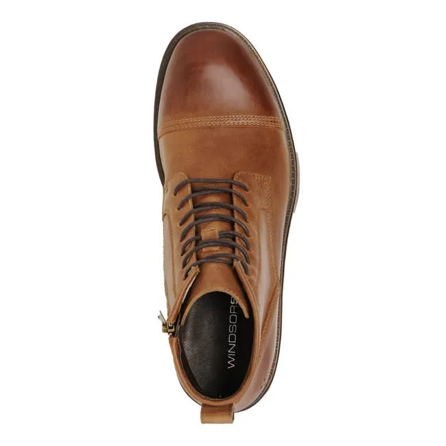 Men Abel Tan Leather Boots Windsor Smith Boots
