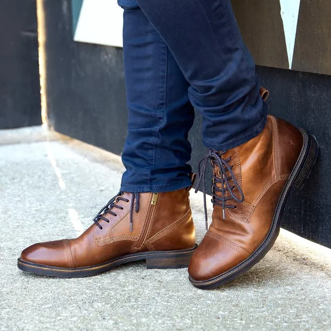 Men Abel Tan Leather Boots Windsor Smith Boots