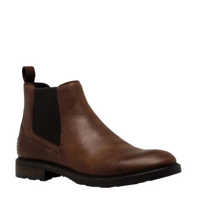 Men Arlo Dark Brown Leather Boots Windsor Smith Boots