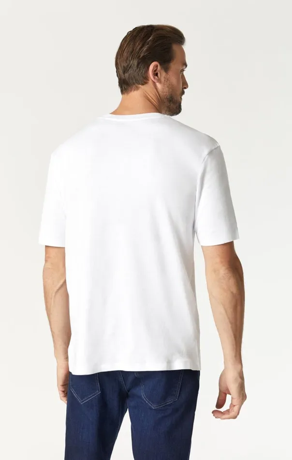 Men Basic Crew Neck TShirt In White Mavi Jeans TShirts