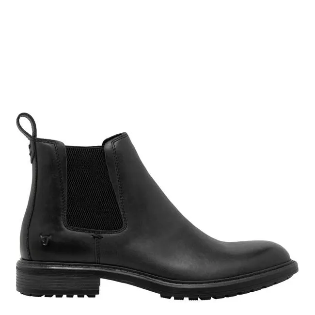 Men Beckett Black Leather Boots Windsor Smith Boots