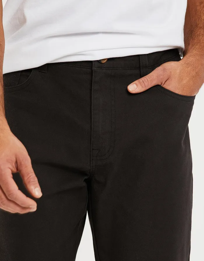 Men Black Drawcord Chino Trousers Black Threadbare Trousers and Cargos Men Black Drawcord Chino Trousers Black Threadbare Trousers and Cargos