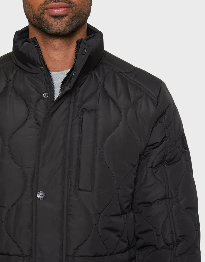 Men Black Onion Quilted Jacket Black Threadbare Jacket and Coats Men Black Onion Quilted Jacket Black Threadbare Jacket and Coats