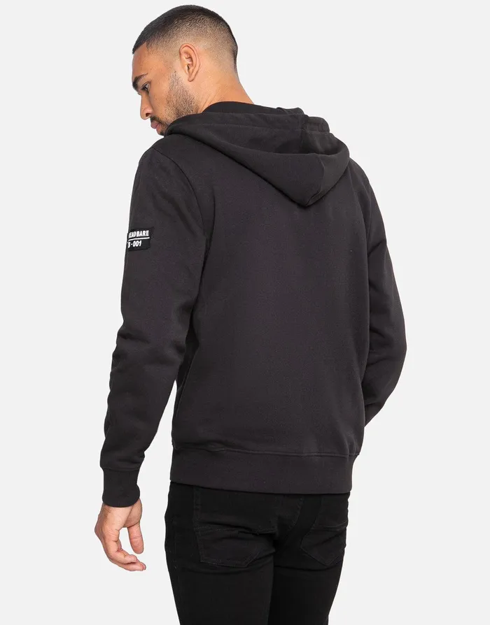 Men Black ZipThrough Hoodie Black Threadbare Sweatshirts Men Black ZipThrough Hoodie Black Threadbare Sweatshirts