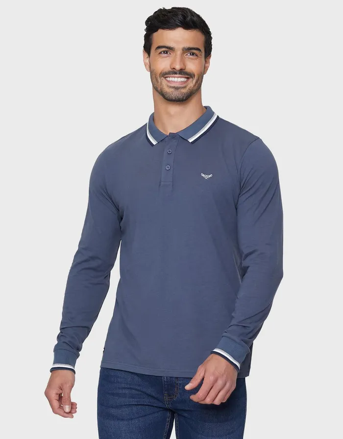 Men Blue Mix Long Sleeve Polo Shirts 3 Pack Blue Mix Threadbare Polo Shirts Men Blue Mix Long Sleeve Polo Shirts 3 Pack Blue Mix Threadbare Polo Shirts