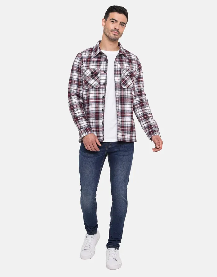 Men Burgundy Check Long Sleeve Overshirt Burgundy Threadbare Shirts Men Burgundy Check Long Sleeve Overshirt Burgundy Threadbare Shirts