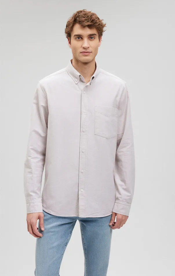 Men ButtonDown Long Sleeve Shirt In Silver Lining Mavi Jeans TShirts Men ButtonDown Long Sleeve Shirt In Silver Lining Mavi Jeans TShirts