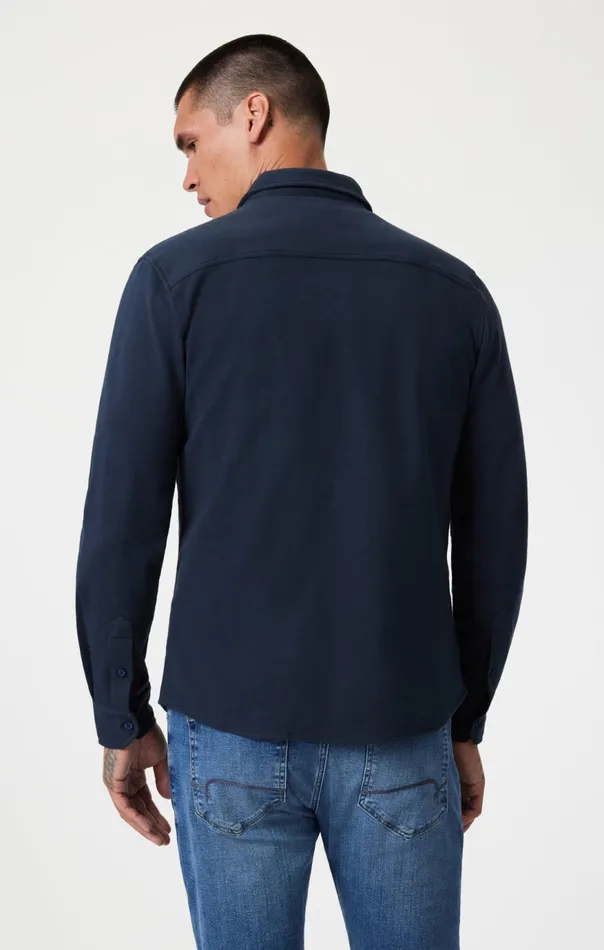 Men ButtonUp Long Sleeve Shirt In Blueberry Mavi Jeans Shirts Men ButtonUp Long Sleeve Shirt In Blueberry Mavi Jeans Shirts