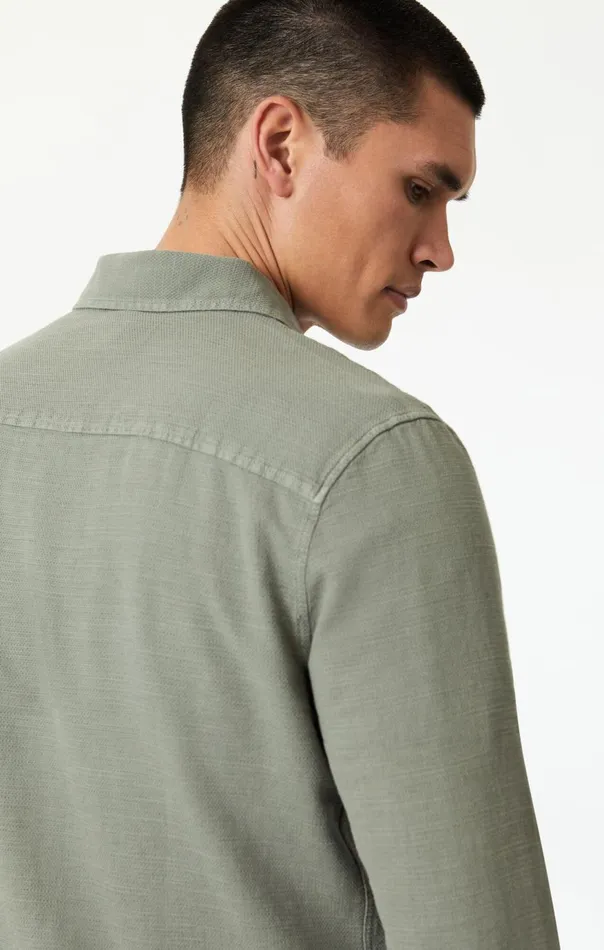 Men Button UpLong Sleeve Shirt In Shadow Mavi Jeans TShirts Men Button UpLong Sleeve Shirt In Shadow Mavi Jeans TShirts