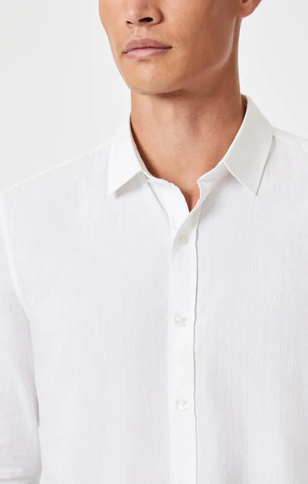 Men Button UpLong Sleeve Shirt In White Mavi Jeans TShirts Men Button UpLong Sleeve Shirt In White Mavi Jeans TShirts