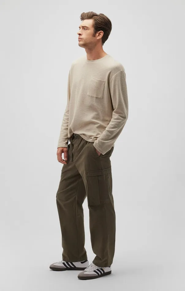 Men Cargo Pants In Grape Leaf Mavi Jeans Pants
