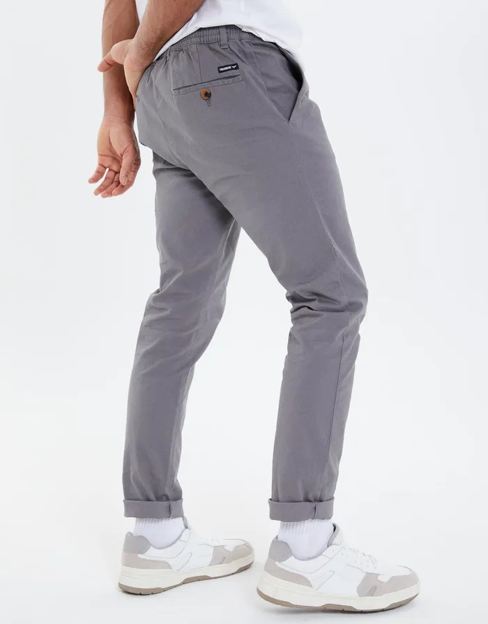 Men Charcoal Stretch Chino Trousers Charcoal Threadbare Trousers and Cargos Men Charcoal Stretch Chino Trousers Charcoal Threadbare Trousers and Cargos