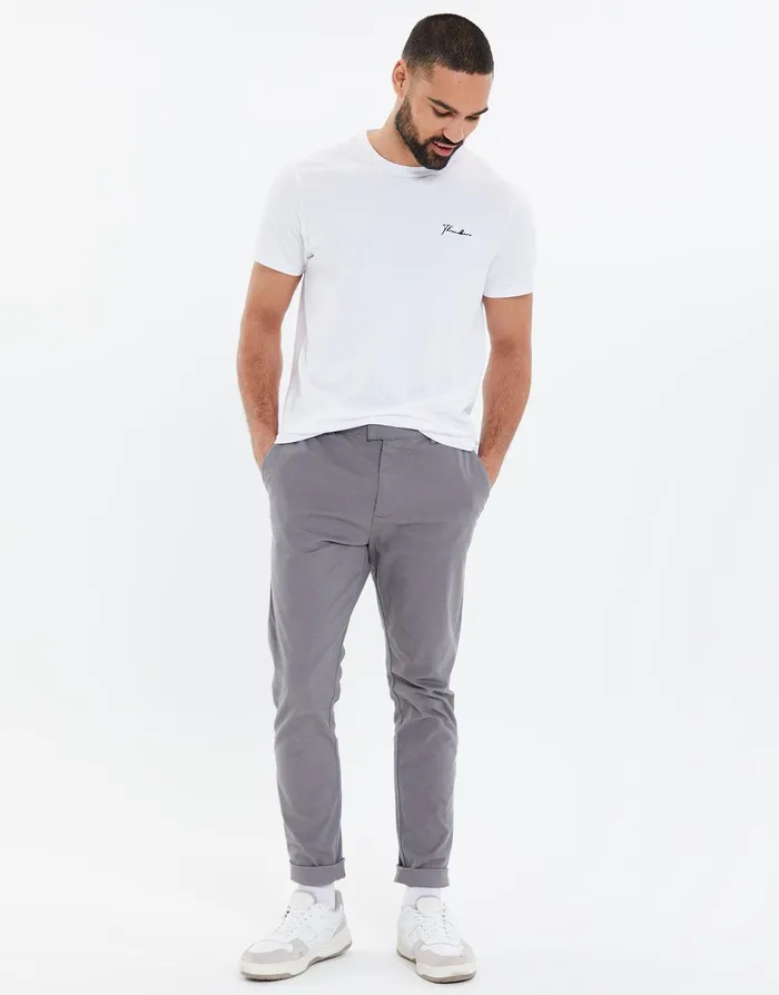 Men Charcoal Stretch Chino Trousers Charcoal Threadbare Trousers and Cargos Men Charcoal Stretch Chino Trousers Charcoal Threadbare Trousers and Cargos