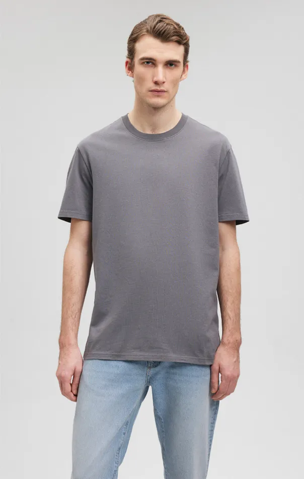 Men Classic Crew Neck TShirt In Lava Smoke Comfort Mavi Jeans TShirts