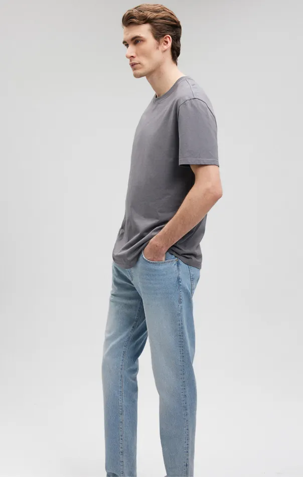 Men Classic Crew Neck TShirt In Lava Smoke Comfort Mavi Jeans TShirts