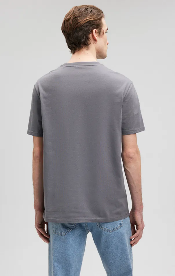 Men Classic Crew Neck TShirt In Lava Smoke Comfort Mavi Jeans TShirts