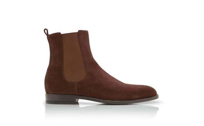 Men Delsa Manolo Blahnik DELSA Russet Brown Suede Chelsea Boots Men Delsa Manolo Blahnik DELSA Russet Brown Suede Chelsea Boots