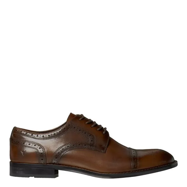 Men Denzel Brown Leather Shoes Windsor Smith Shoes