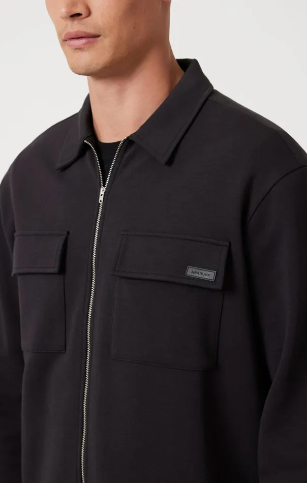 Men Double Pocket ZipUp Jacket In Black Mavi Jeans Jackets Men Double Pocket ZipUp Jacket In Black Mavi Jeans Jackets