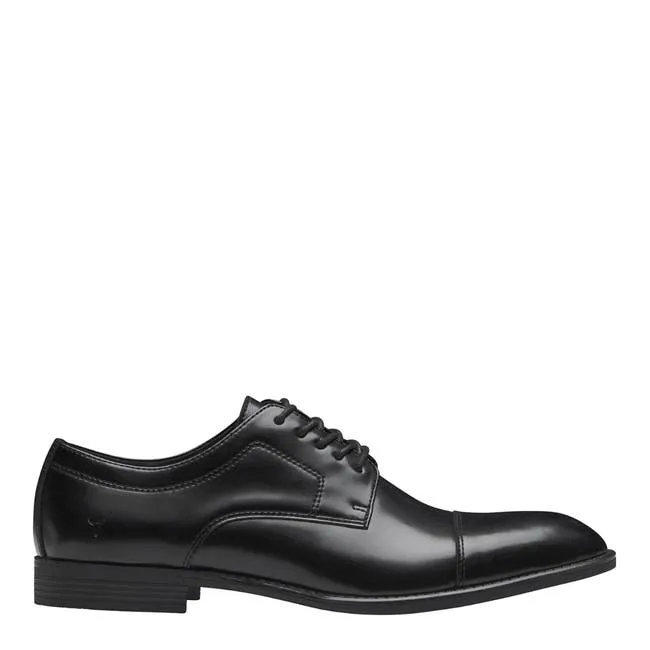 Men Francis Black Leather Shoes Windsor Smith Shoes