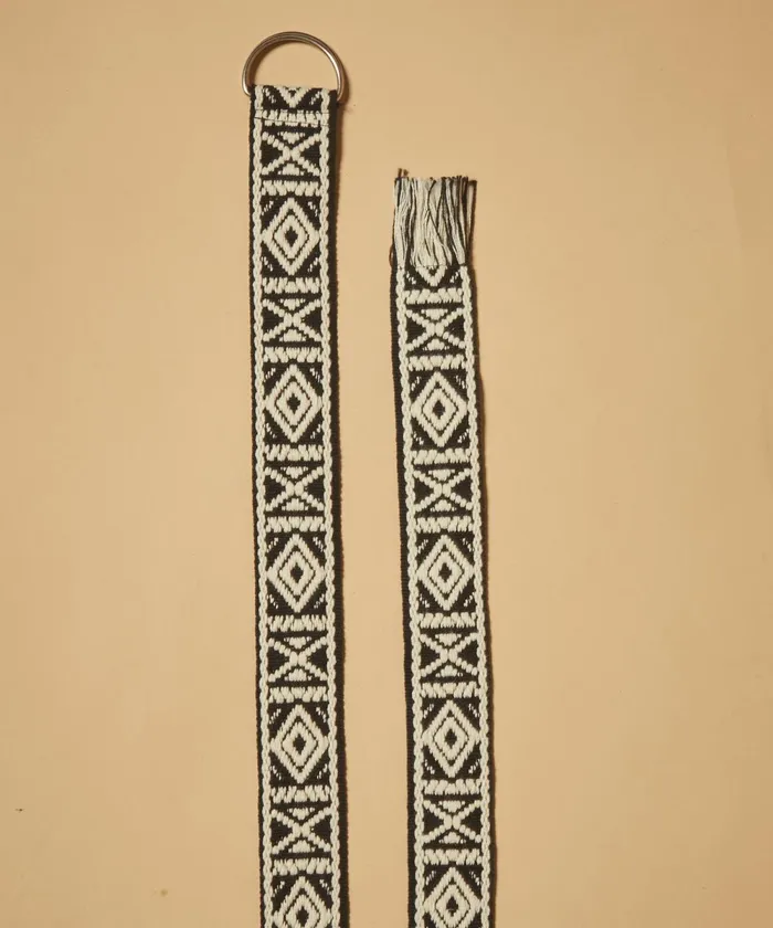 Men Hartford Accessories Black Woven Alpha Belt