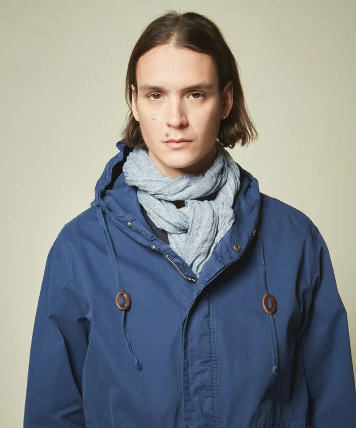 Men Hartford Jackets and Outerwear Blue John Jacket