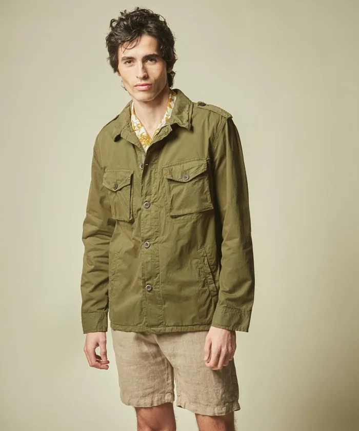 Men Hartford Jackets and Outerwear Joshua Military Jacket