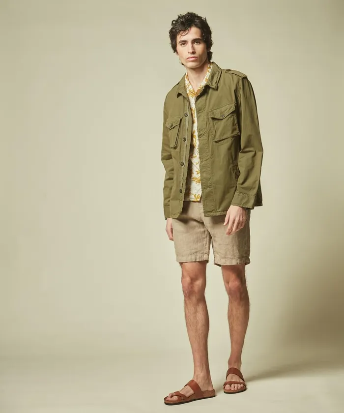 Men Hartford Jackets and Outerwear Joshua Military Jacket