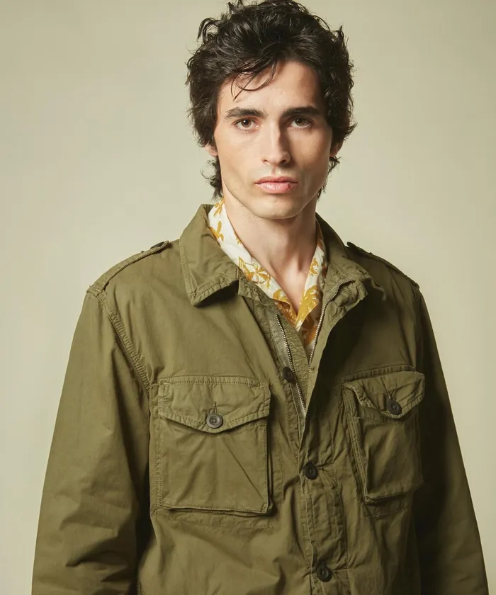 Men Hartford Jackets and Outerwear Joshua Military Jacket