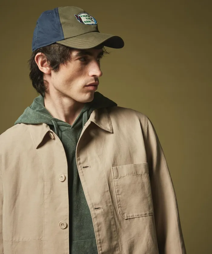 Men Hartford Jackets and Outerwear Natural Cotton And Linen Jerry Jacket