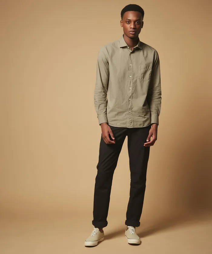 Men Hartford Pants Light Gabardine Charcoal Tobby Pants