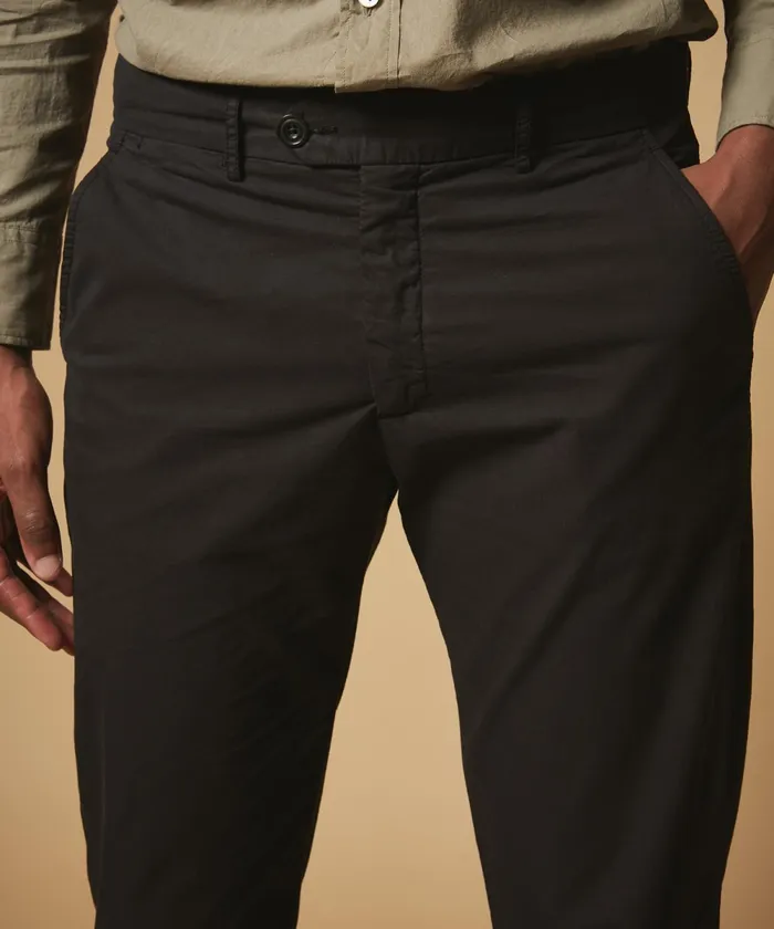 Men Hartford Pants Light Gabardine Charcoal Tobby Pants