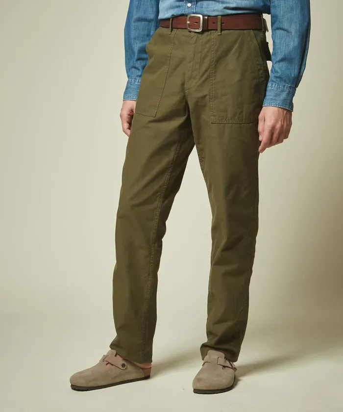 Men Hartford Pants Military Green Fatigue Chino Pants