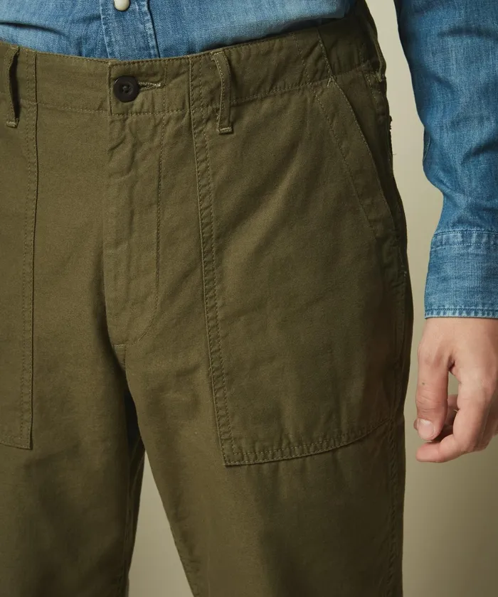 Men Hartford Pants Military Green Fatigue Chino Pants