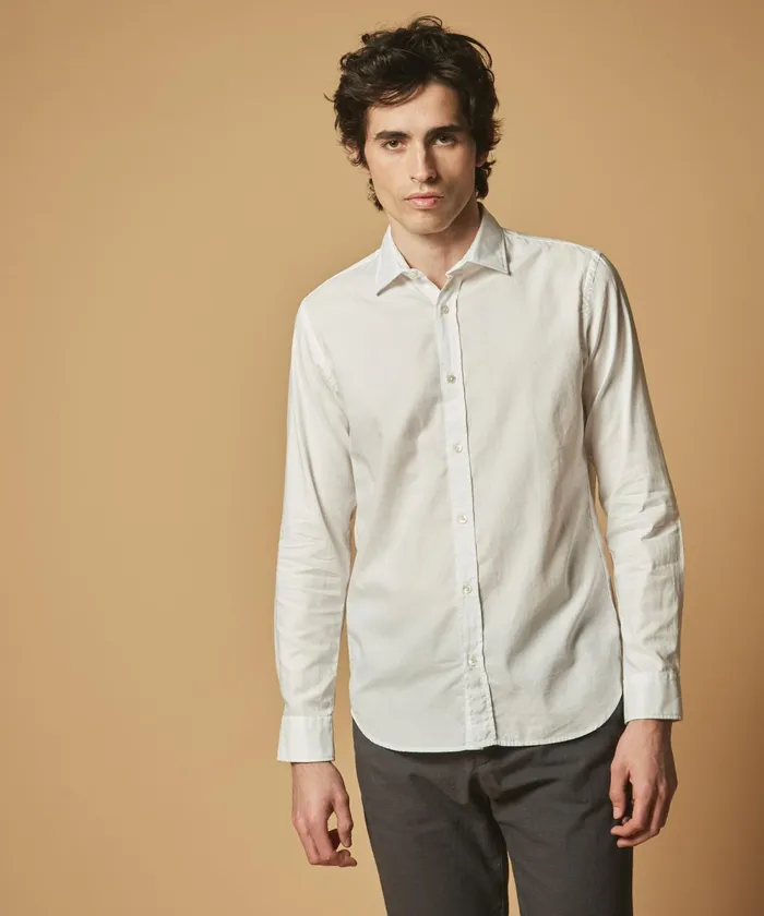 Men Hartford Shirts Pique Cotton Sammy SlimFit Shirt