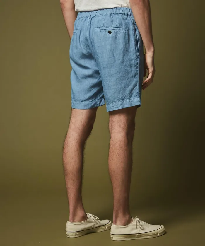 Men Hartford Shorts Chambray Linen Tank Easy Shorts