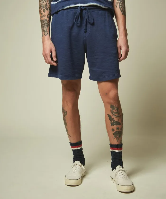 Men Hartford Shorts Indigo Light Cotton Bermuda Shorts