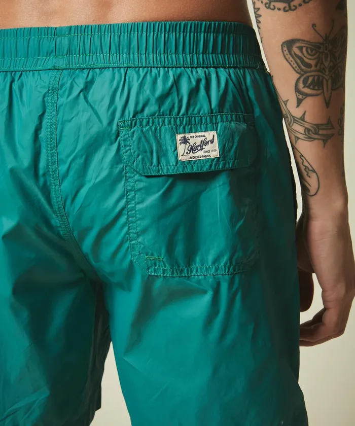 Men Hartford Swimwear Mint Green Lightweight Swim Shorts
