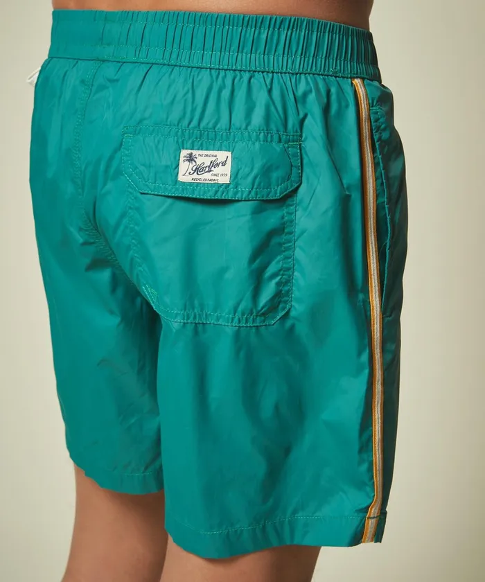 Men Hartford Swimwear Mint Green Lightweight Swim Shorts