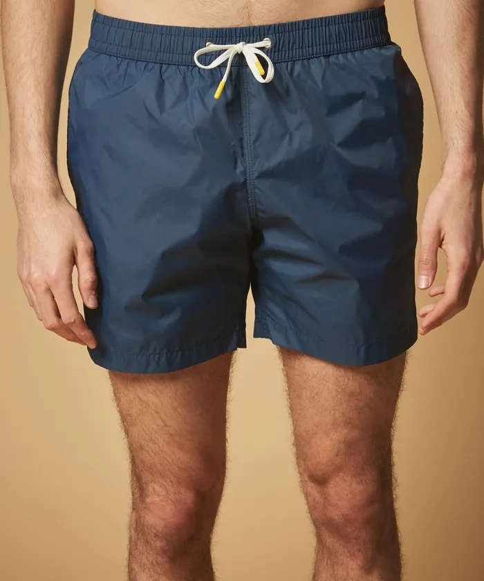 Men Hartford Swimwear Navy Lightweight Swim Shorts