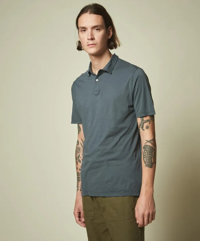 Men Hartford TShirts and Polos Charcoal Light Jersey Polo