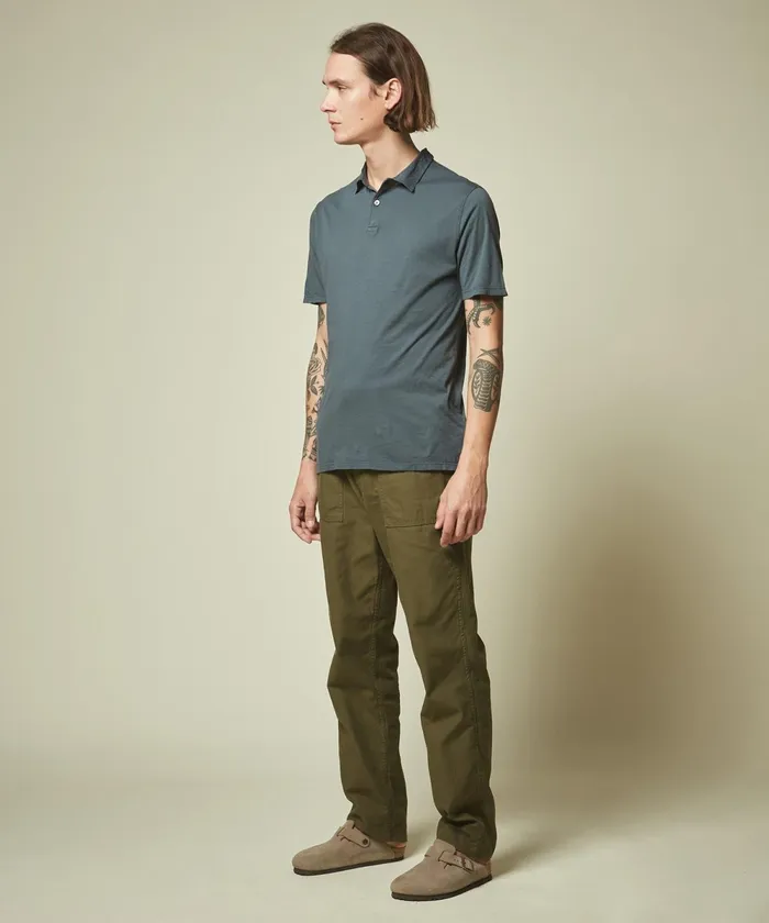 Men Hartford TShirts and Polos Charcoal Light Jersey Polo