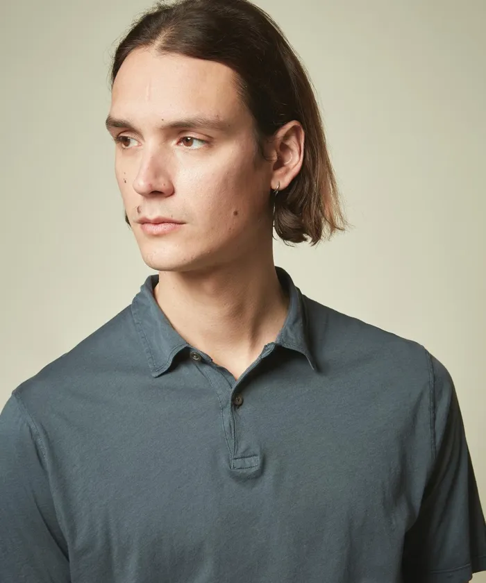 Men Hartford TShirts and Polos Charcoal Light Jersey Polo