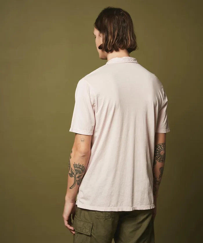 Men Hartford TShirts and Polos Faded Pink Light Jersey Polo