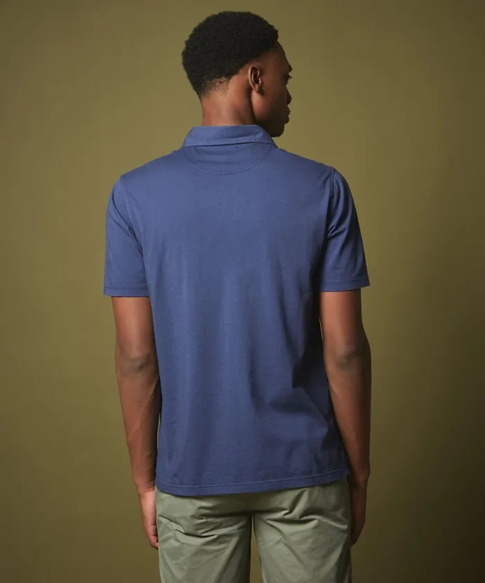 Men Hartford TShirts and Polos Indigo Cotton Jersey Polo
