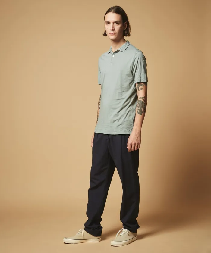 Men Hartford TShirts and Polos Verdigris Light Jersey Polo