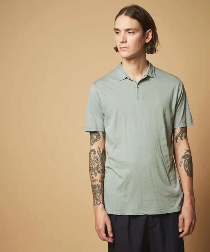 Men Hartford TShirts and Polos Verdigris Light Jersey Polo