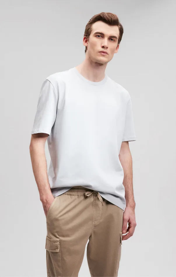 Men Heavy Weight TShirt In Pearl Blue Mavi Jeans TShirts