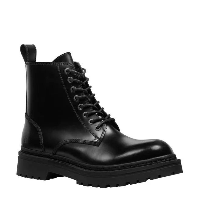 Men Hunter Black Leather Boots Windsor Smith Boots
