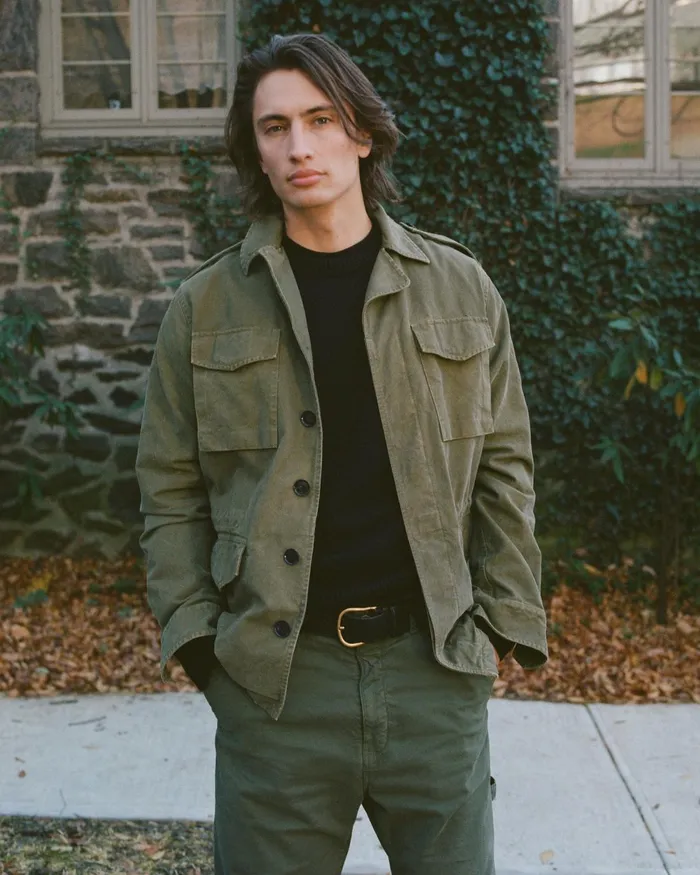 Men Jackets and Coats Nili Lotan CHARLIE JACKET Uniform Green